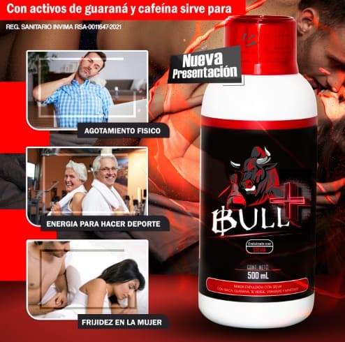 BULL MAX 500 ML POTENCIALIZADOR SEXUAL + ENVIO GRATIS