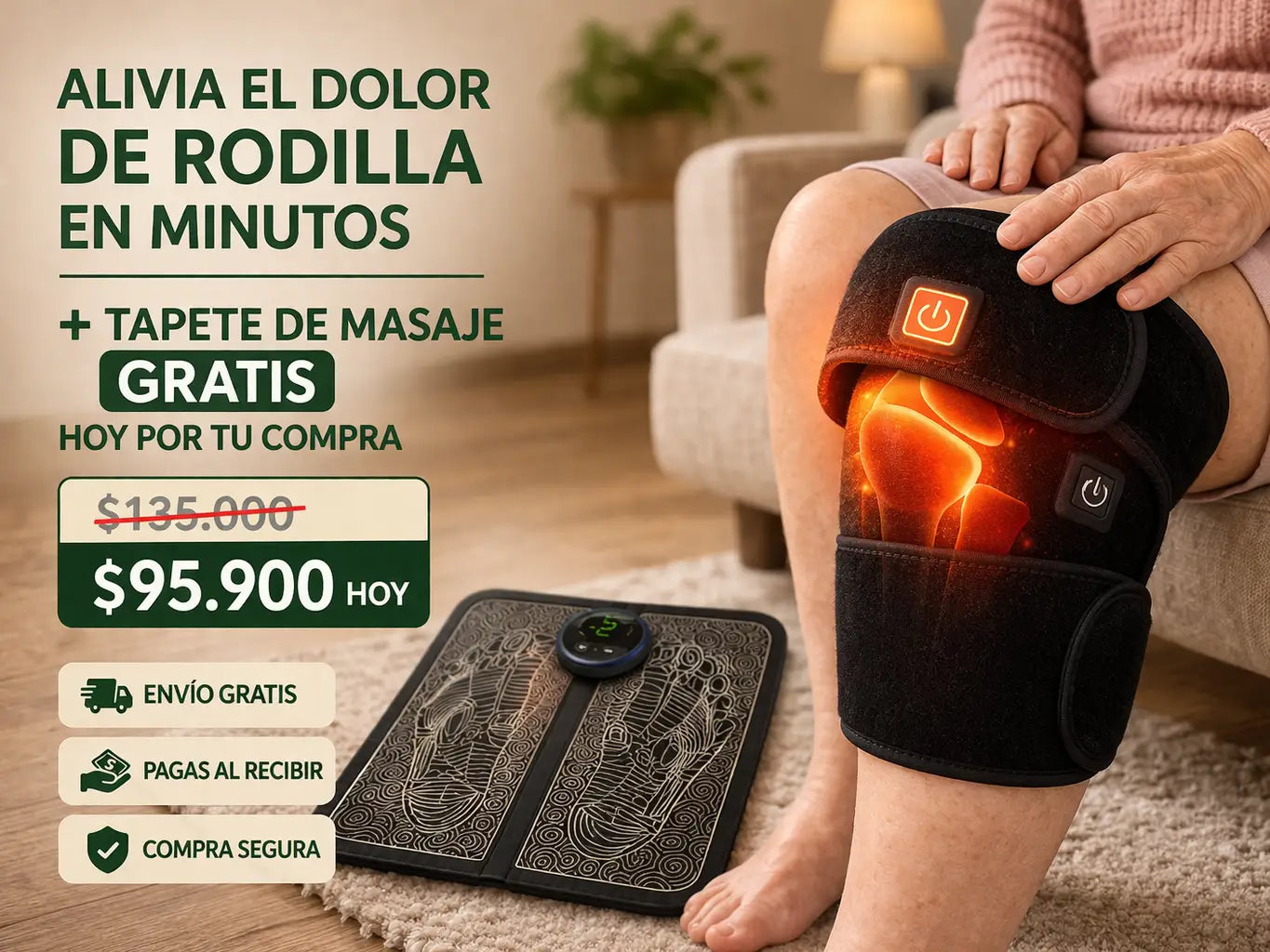 👉 RECUPERA TUS RODILLAS SIN DOLOR + TAPETE DE MASAJE GRATIS + ENVÍO GRATIS HOY