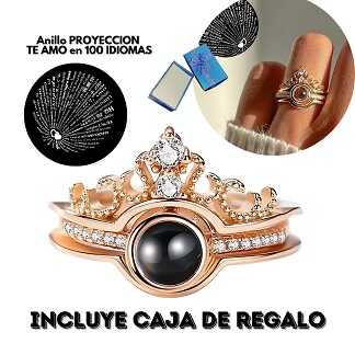 💎 ANILLO "TE AMO" EN 100 IDIOMAS + OBSEQUIO CAJA DE REGALO Y TARJETA ROMÁNTICA – ENVÍO GRATIS