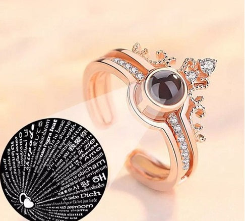 💎 ANILLO "TE AMO" EN 100 IDIOMAS + OBSEQUIO CAJA DE REGALO Y TARJETA ROMÁNTICA – ENVÍO GRATIS