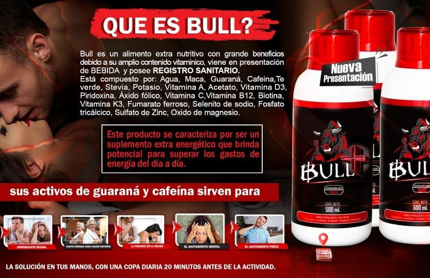 BULL MAX 500 ML POTENCIALIZADOR SEXUAL + ENVIO GRATIS