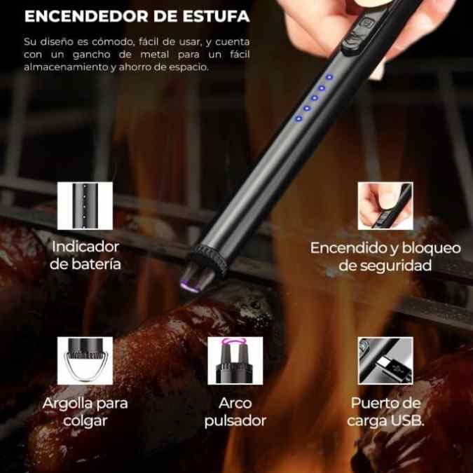 Encendedor Eléctrico de Plasma SafeSpark USB 🔥 + ENVIO GRATIS